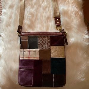 Coach patchwork swing pack purse